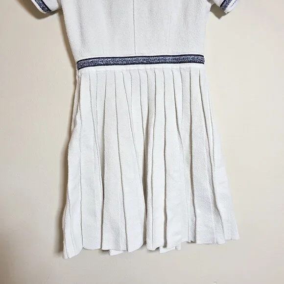 Maje Pleated Mini Dress Size 38 - Picture 7 of 8